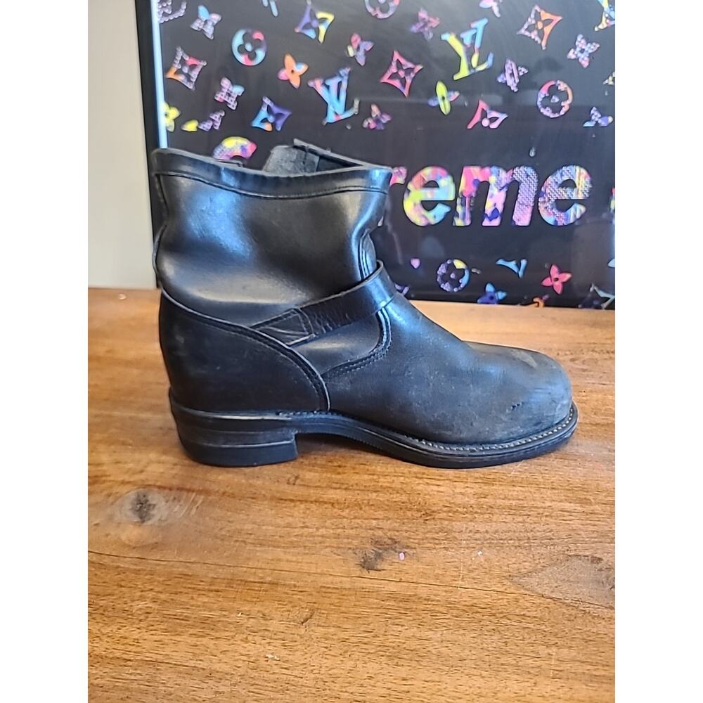 Vintage CHIPPEWA Steel-Toe Engineer Boots with Vibram Soles, Size 8D - Picture 12 of 16